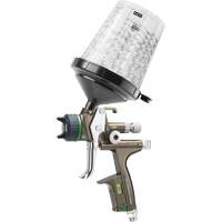 Pistolet de peinture de premi&egrave;re qualit&eacute; pour peinture automobile avec psi num&eacute;rique X5500 HVLP 1,2 I RPS D, Entr&eacute;e d'air 1/4" NPT, 15,19 pi³/min, Capacit&eacute; 0,6 L/0,9 L, 0,17 psi Les Distributions ICE