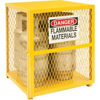 Armoire de rangement pour bouteilles &agrave; gaz, nbre de bouteilles: 4, 30" , 30" , 35" , Jaune Les Distributions ICE
