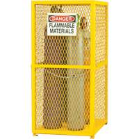 Armoire de rangement pour bouteilles &agrave; gaz, nbre de bouteilles: 9, 30" , 30" , 71-3/4" , Jaune Les Distributions ICE