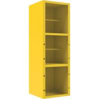 Armoire pour le contr&ocirc;le des d&eacute;versements, 1 Tablettes, 72" h x 24" la x 24" p, Acier, Jaune Les Distributions ICE