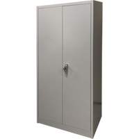 Armoire de rangement, Acier, 4 Tablettes, 66" h x 30" la x 15" P, Gris Les Distributions ICE