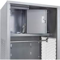 Casier pour &eacute;quipement, Acier, 24" la x 24" p x 72" h, Gris Les Distributions ICE