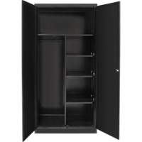 Combination Storage Cabinet, 36" W x 18" D x 72" H, Black Les Distributions ICE