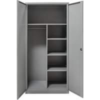 Armoire de rangement combin&eacute;e, 36" la x 18" p x 72" h, Gris Les Distributions ICE
