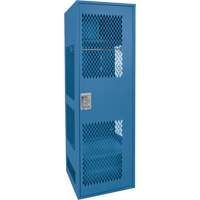 Casier pour &eacute;quipement avec porte, Acier, 24" la x 18" p x 72" h, Bleu fonc&eacute; Les Distributions ICE