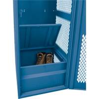 Casier pour &eacute;quipement avec porte, Acier, 24" la x 18" p x 72" h, Bleu fonc&eacute; Les Distributions ICE
