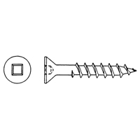 Vis &agrave; t&ecirc;te plate pour bois, #6 x 3/8" lo, Zingu&eacute; Les Distributions ICE