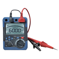 V&eacute;rificateur de r&eacute;sistance d'isolement avec certificat de calibration, Num&eacute;rique Les Distributions ICE