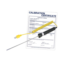 Air/Gas Thermocouple Probe with Calibration Certificate, 900 °C (1652°F) Max. Temp. Les Distributions ICE