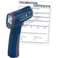 Thermom&egrave;tre &agrave; infrarouge avec certificat de calibration, -25,6°- 752° F ( -32° - 400° C ), 12:1, &eacute;missivit&eacute; Ajustable Les Distributions ICE