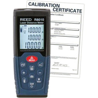 Laser Distance Meter with Calibration Certificate, 1.92" - 328' (5 cm - 100 m) Range, Digital (Electronic) Les Distributions ICE