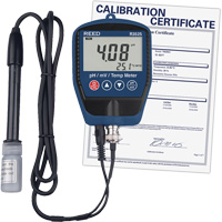 pH/mV Meter with Temperature with Calibration Certificate Les Distributions ICE
