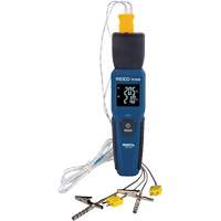 Thermom&egrave;tre &agrave; thermocouple de s&eacute;rie intelligente R1640 avec sondes pour fourneau/cong&eacute;lateur, Contact, Num&eacute;rique, 32-122°F (0-50°C) Les Distributions ICE