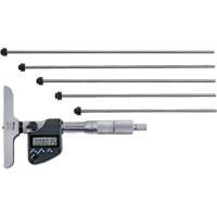 Microm&egrave;tre de profondeur num&eacute;rique avec tiges interchangeables, 0" - 12" (0 mm - 304.8 mm) gamme de mesure, R&eacute;solution de 0,00005" (0,001 mm) Les Distributions ICE