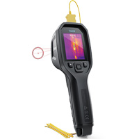 24:1 Spot IR Thermal Imaging Camera with Bullseye Laser & Type K Thermocouple, 160 x 120 pixels, -10° - 45°C (14° - 113°F), 70 mK Les Distributions ICE
