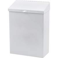 R&eacute;cipient en m&eacute;tal pour les produits menstruels Health Gards Les Distributions ICE