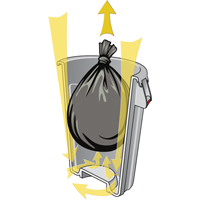 Contenants ronds Brute, Poly&eacute;thyl&egrave;ne, 44 gal. US Les Distributions ICE