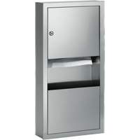 Combinaisons distributeurs d'essuie-mains & poubelle, Manuel, 14" la x 4" p x 28" h Les Distributions ICE