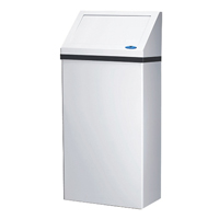 Wall-Mounted Waste Receptacle, Steel, 13.2 US gal. Les Distributions ICE