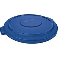 Brute&reg; Round Trash Can Top, Flat Lid, Plastic, Fits Container Size: 22-1/4" Dia. Les Distributions ICE