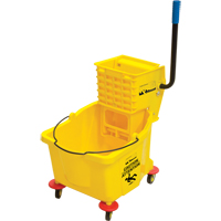 Mop Bucket and Wringer, Side Press, 9.5 US Gal.(38 Quart), Yellow Les Distributions ICE