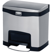 Contenant &agrave; d&eacute;chets Slim Jim , Acier inoxydable, Capacit&eacute; 4 gal. US Les Distributions ICE