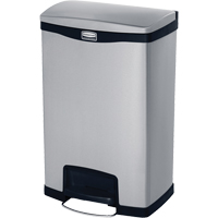 Contenant &agrave; d&eacute;chets Slim Jim , Acier inoxydable, Capacit&eacute; 13 gal. US Les Distributions ICE