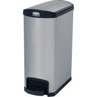 Contenant &agrave; d&eacute;chets Slim Jim , Acier inoxydable, Capacit&eacute; 13 gal. US Les Distributions ICE