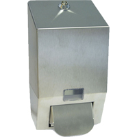 Stainless Steel Soap Dispenser, Push, 1000 ml Capacity, Cartridge Refill Format Les Distributions ICE
