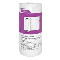 Pro Select Kitchen Towel Roll, 2 Ply, 250 Sheets/Roll, 8" W, 11" L Les Distributions ICE