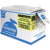 Sacs &agrave; d&eacute;chets alimentaires, T-Fort, 35" la x 50" lo, 0,92 mils, Transparent Les Distributions ICE