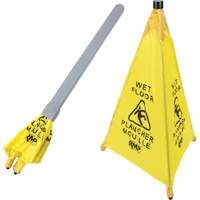 "Wet Floor" Pop-Up Safety Cone, Bilingual with Pictogram Les Distributions ICE