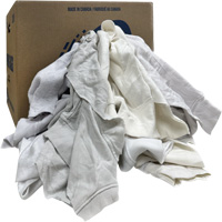 Chiffons de nettoyage, Molleton, Blanc, 20 lb Les Distributions ICE