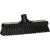 Deck & Wall Scrub Broom, Stiff Bristles, 12", Polyester, Black Les Distributions ICE