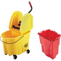 Ensemble de seau pour vadrouille et essoreuse WaveBrake, Pression vers le bas, 8,75 gal. US (35 pintes), Jaune Les Distributions ICE