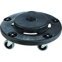 Brute&reg; Quiet Dolly, Polyethylene, Black, Fits: 26-1/2" Dia. Les Distributions ICE