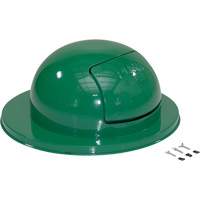Drum Waste Disposal Top, Dome Lid, Metal, Fits Container Size: 23-1/2" Dia. Les Distributions ICE
