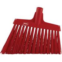 Angle Broom Head, X-Coarse Bristles, 12", Polyester, Red Les Distributions ICE