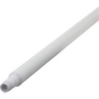 Ultra Hygiene Handle, Broom/Scraper/Squeegee, White, Ergonomic, 59" L Les Distributions ICE