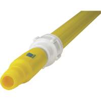 Manche de brosse pour plateforme, Brosse/Support &agrave; tampon, Jaune, T&eacute;lescopique, 62"-113" lo Les Distributions ICE