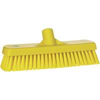 Brosse &agrave; r&eacute;curer pour planchers et murs, Crins Ferme, 12", Polyester, Jaune Les Distributions ICE
