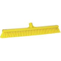Balai-brosse &agrave; soies combin&eacute;es, Crins Cors&eacute;/Fin, 24", Polyester, Jaune Les Distributions ICE