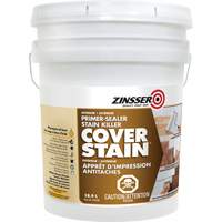 Scellant d'appr&ecirc;t &agrave; base d'huile Cover Stain, 18,9 L, Seau, Blanc Les Distributions ICE