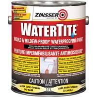 Peinture &agrave; l'&eacute;preuve de l'eau Watertite Mold & Mildew-Proof, Blanc, Satin&eacute;, 3,78 L, Gallon Les Distributions ICE