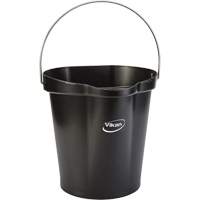 Seau pour l'hygi&egrave;ne des aliments, Noir, 3 gal. US Les Distributions ICE