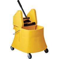 Champ Bucket & Wringer Combo, Down Press, 7.5 US Gal. (30 Quarts), Yellow Les Distributions ICE