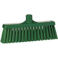 Upright Broom Head, Medium Bristles, 12", Polyester, Green Les Distributions ICE