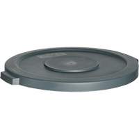 Waste Container Lid, Flat Lid, Plastic, Fits Container Size: 22" Dia. Les Distributions ICE