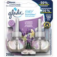 Glade&reg; PlugIns&reg; Scented Oil Refills, Lavender & Vanilla, Cartridge Les Distributions ICE