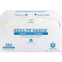 Couvre-si&egrave;ges de toilettes pli&eacute;s en deux Health Gards Les Distributions ICE